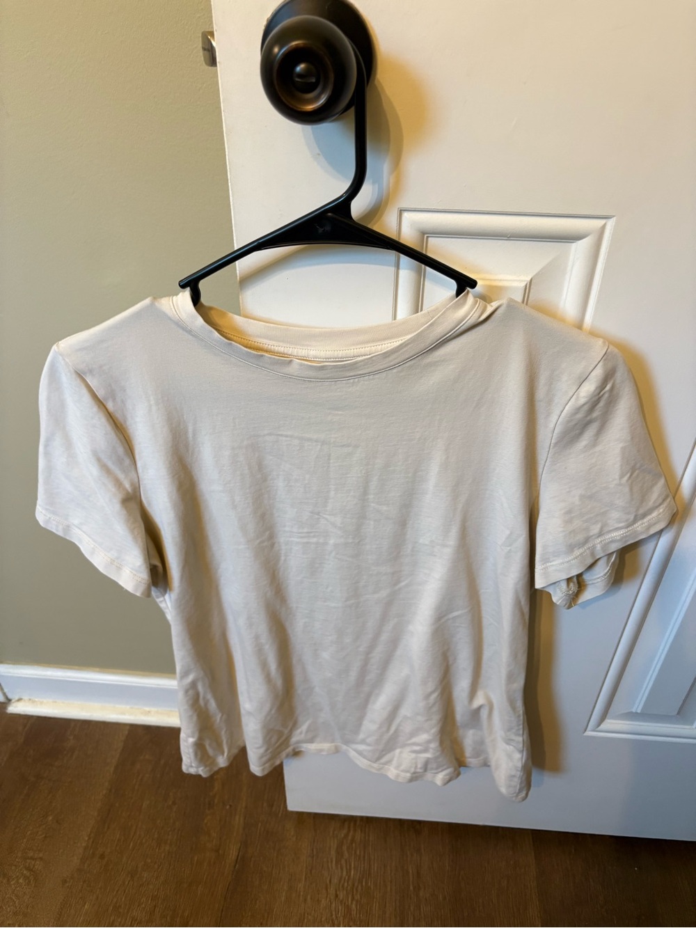 a new day Cream Short-Sleeve Crew Tee